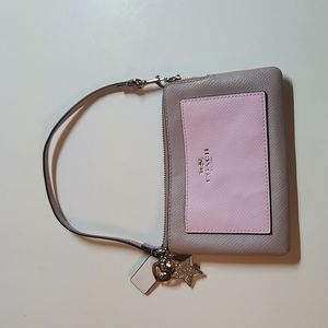 Coach Wristlet with Charms NWOT